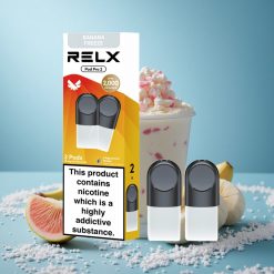 Jäädyke-Banaani Relx Pod Pro 2 Nikotiinipitoisuus:1.8% 600 Puffs