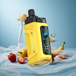 Mansikka-Banaani Razz Bar 45000 Puffs 1.0 Ohm Mesh Coil Type-C Ladataava