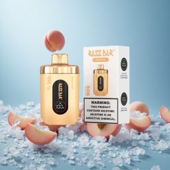 Persikka-Jää Razz Bar 50K Suudelmaa 1.0 Ohm Mesh Käämi Type-C Ladata